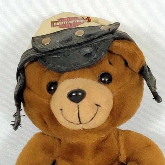 Harley Davidson Teddy Bear Vintage 1998 Tiny Plush Biker 5.5" - Picture 3 of 11